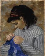 Pierre-Auguste Renoir Lise Sewing Germany oil painting artist